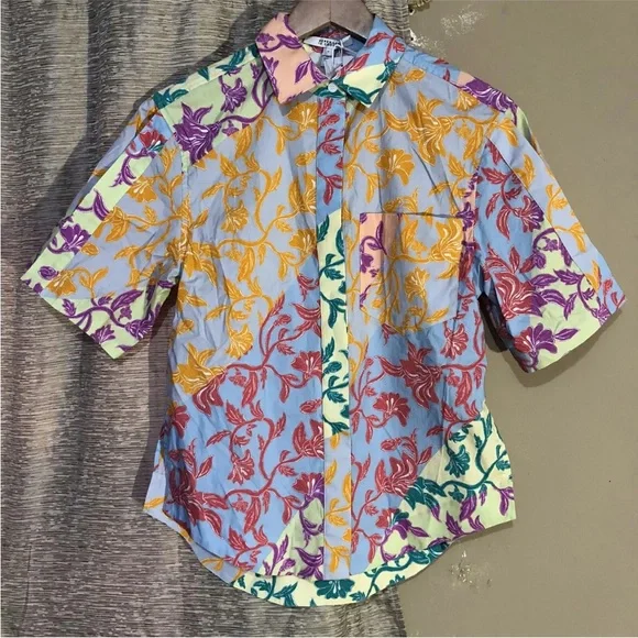 Derek Lam 10 Crosby Keaton Oversized Button Down Shirt - Picture 3 of 10